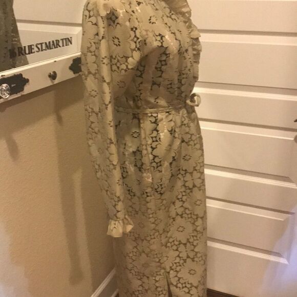 Gorgeous Sage green lace long robe - Picture 4 of 5